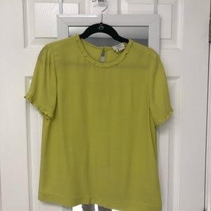 Kate Spade Short Sleeved Ruffled Blouse